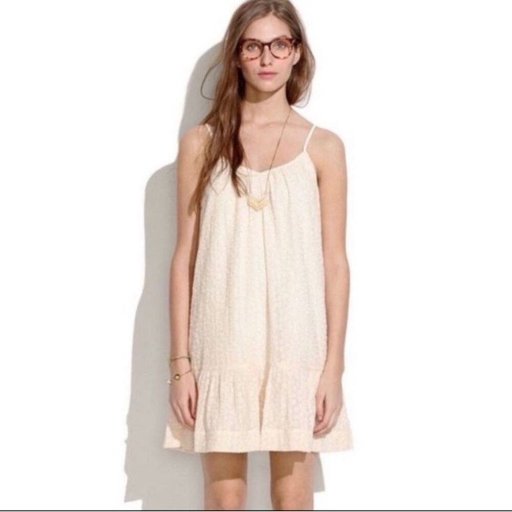 Madewell Daisy Stitch Sundress in White